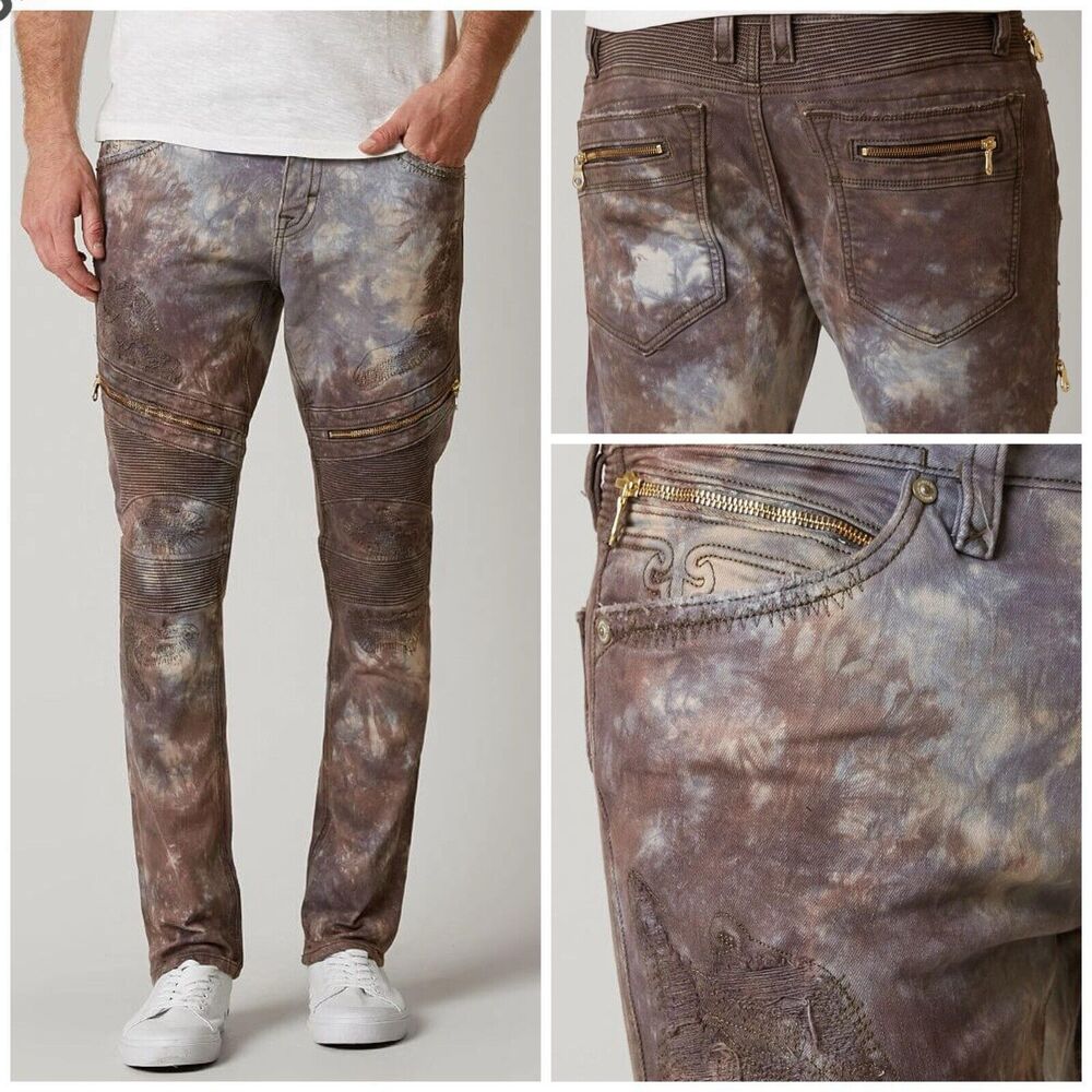 Rock Revival Moto Slim Jeans